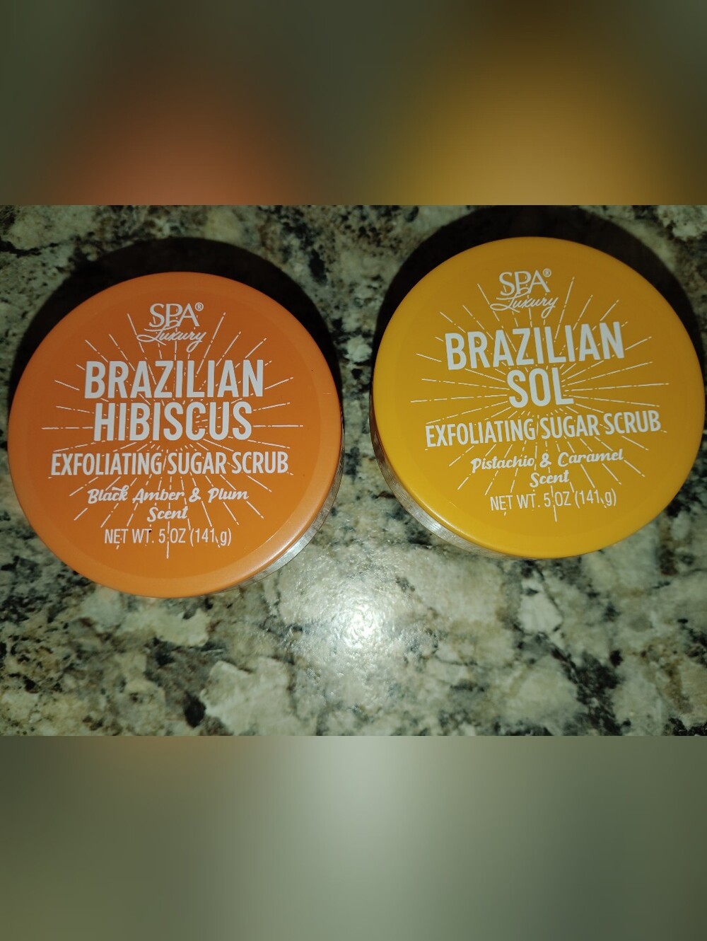 Exfoliating sugar scrub Two Pk New